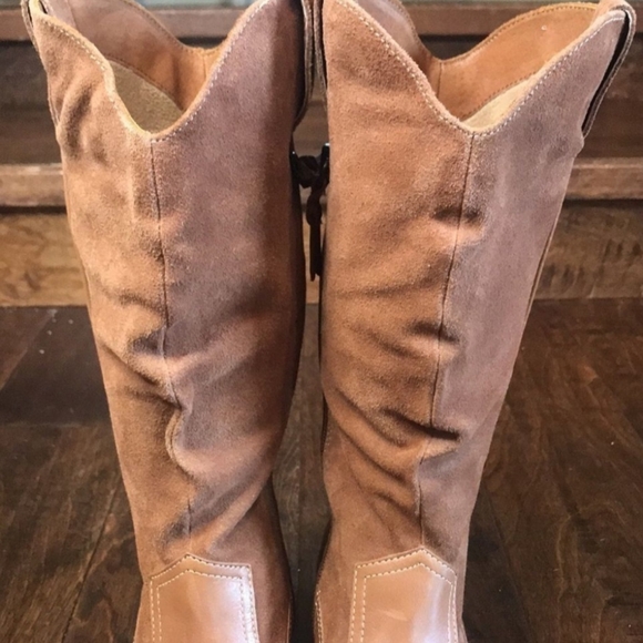 Soft walk suede/leather boots, size 7 - Picture 3 of 6